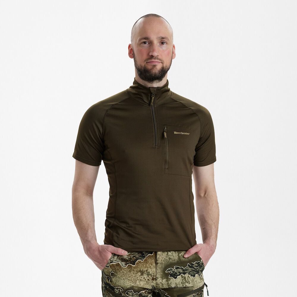 Deerhunter Mens Excape Insulated T-shirt with zip-neck