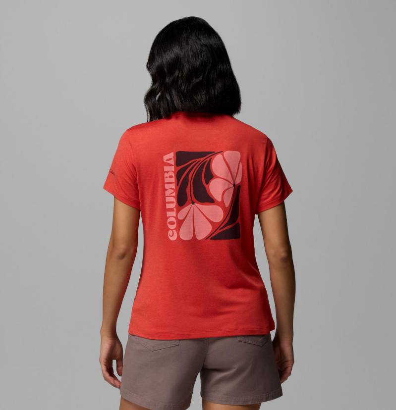 Columbia Womens Parsons Point SS Back Graphic Tee