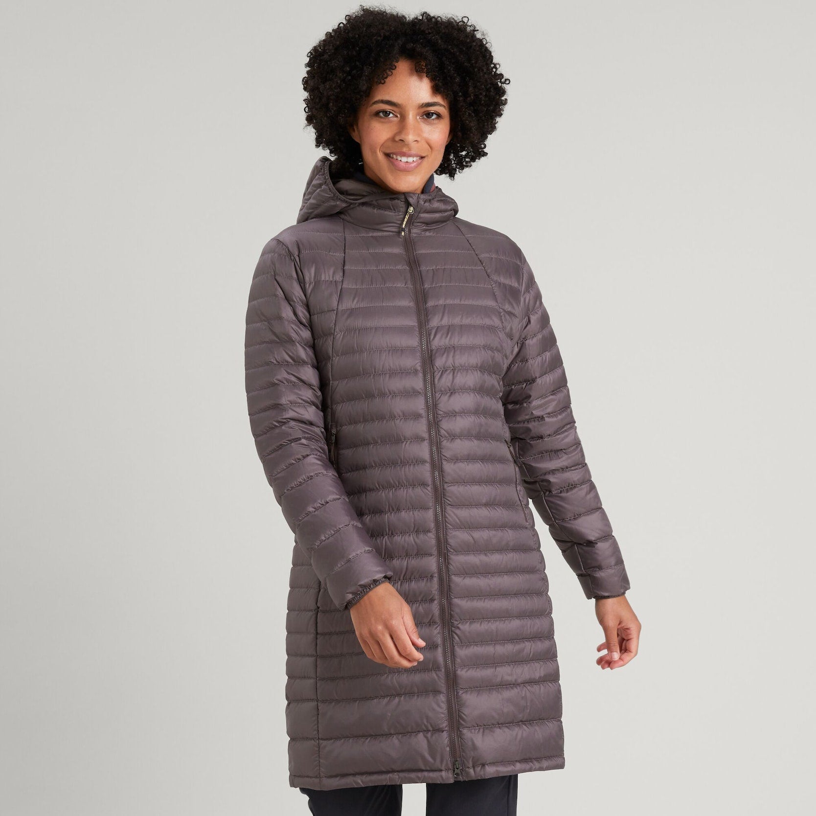 Kathmandu Womens Heli Longline Down Coat - Main Image