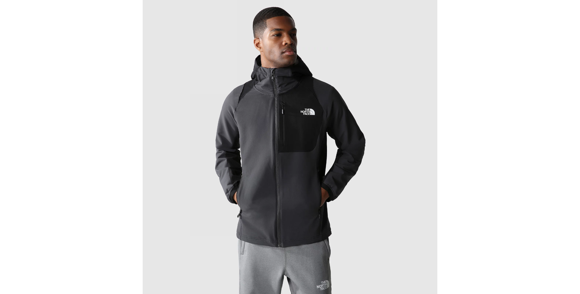 North face cheap black softshell jacket