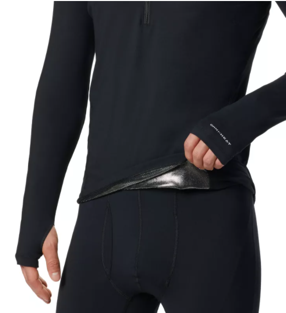 Columbia Mens Midweight Stretch Long Sleeve Base Layer Half Zip Shirt