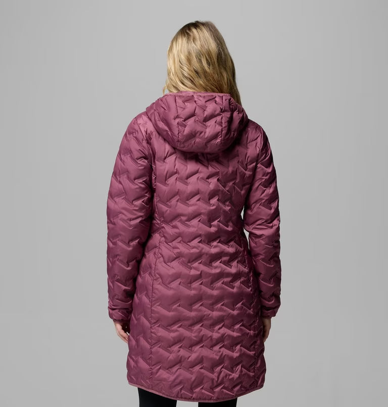 Columbia Womens Delta Ridge II Hooded Long Down Puffer