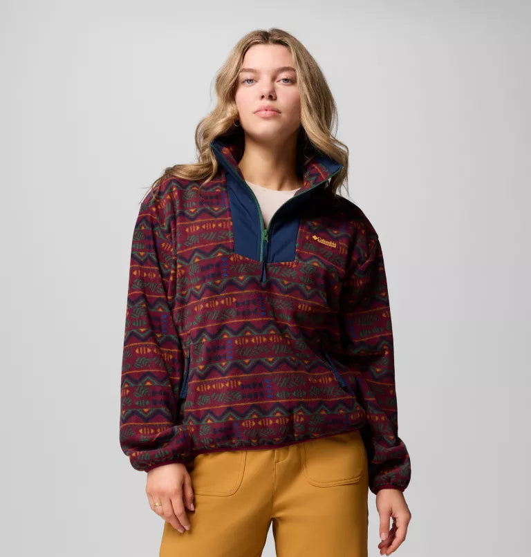 Columbia Women's Sequoia Grove Printed Half Zip Fleece