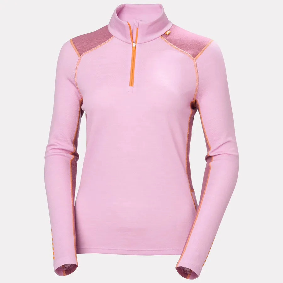 Helly Hansen Womens Lifa Merino Mid Weight 1/2 Zip Base Layer