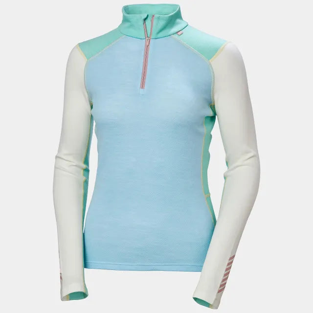 Helly Hansen Womens Lifa Merino Mid Weight 1/2 Zip Base Layer