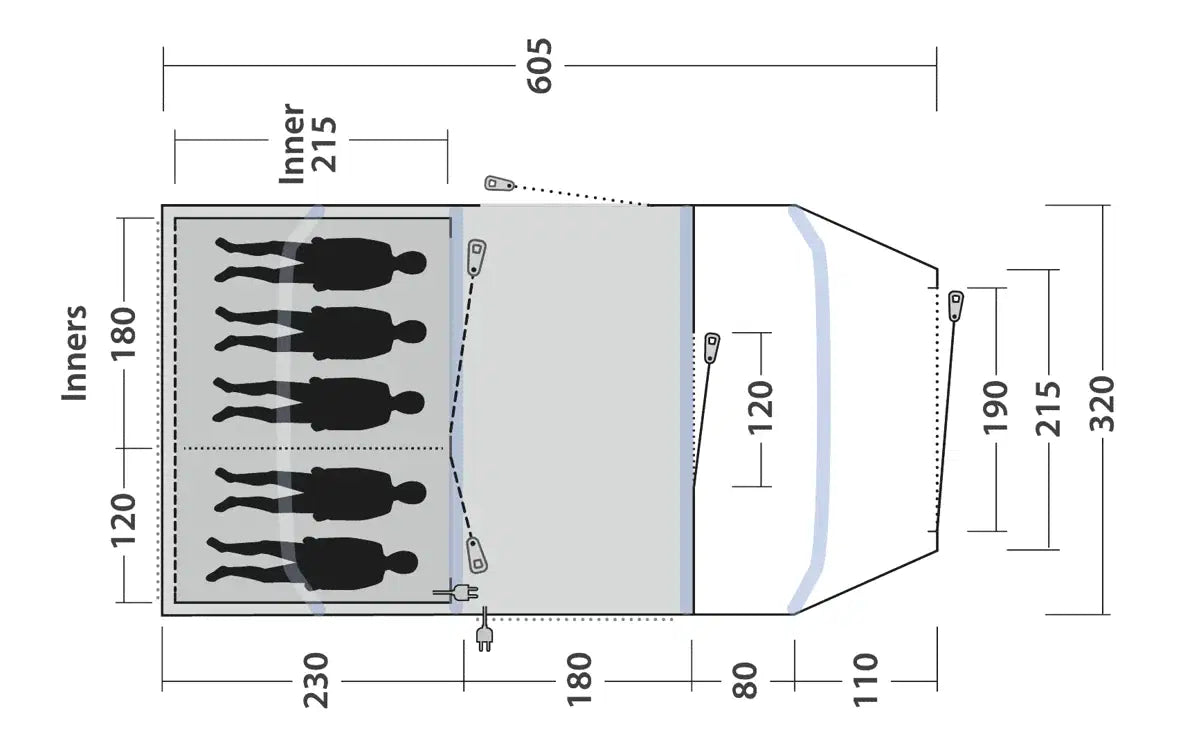 Outwell Tent Hornet 5 Air