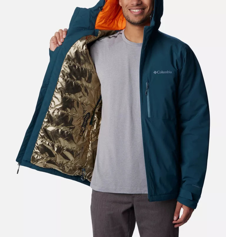 Mens waterproof top insulated jacket