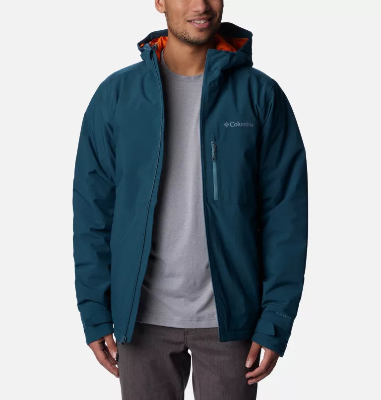 Mens waterproof top insulated jacket