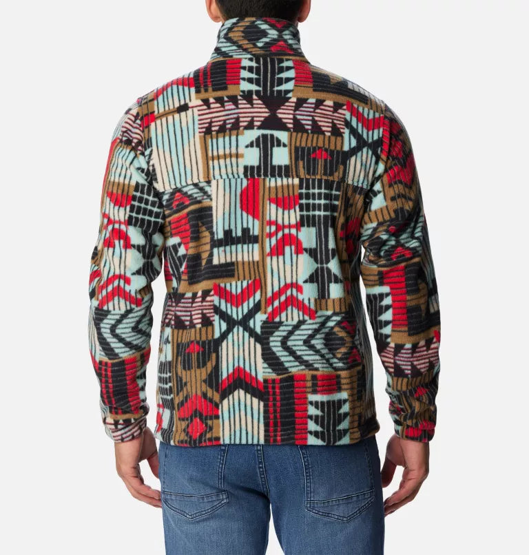 Columbia men's steens mountain print fleece jacket on sale