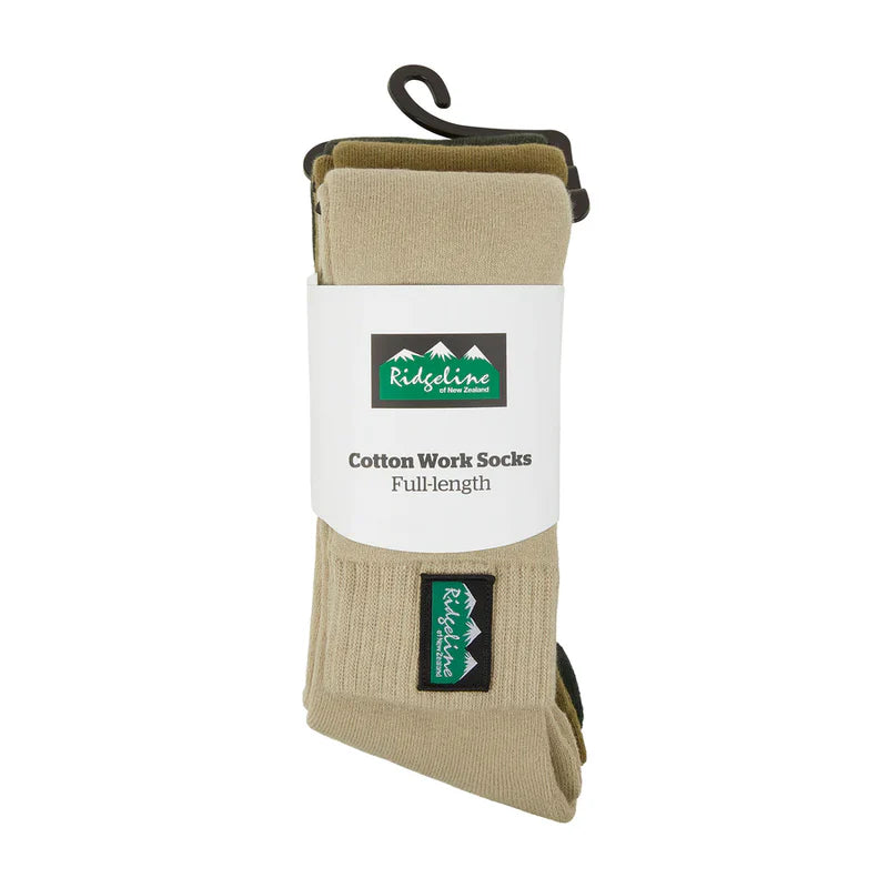 Ridgeline Cotton Work Full Length Socks