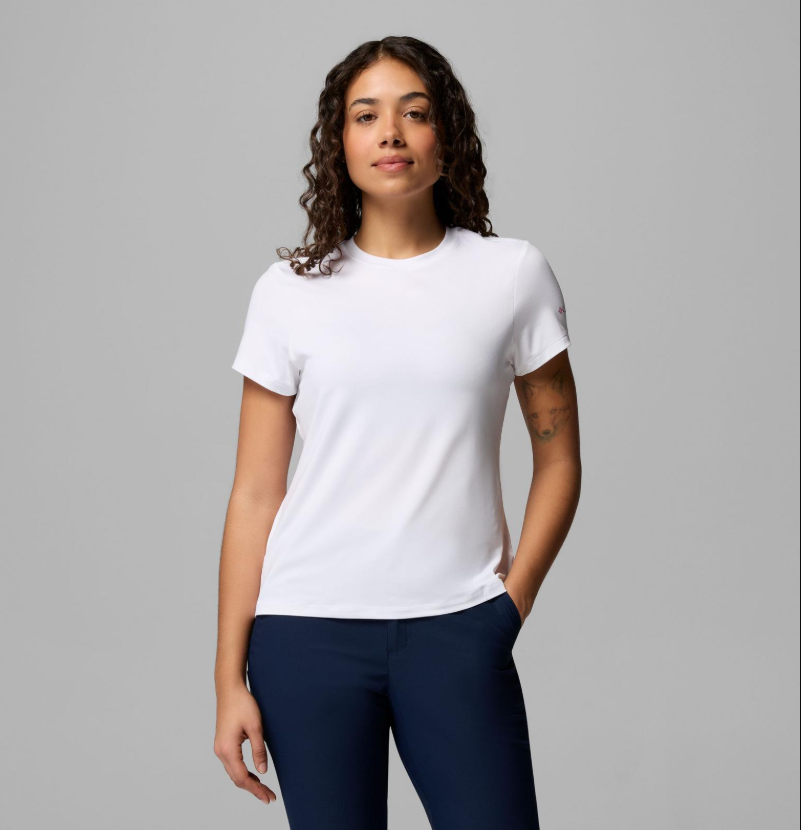 Columbia Womens Parsons Point SS  Back Graphic Tee
