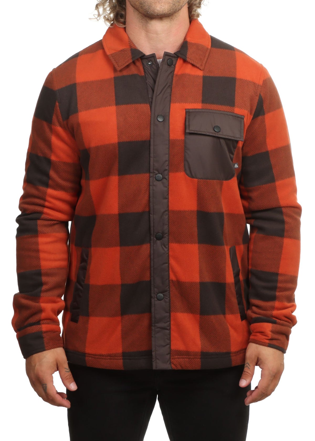 Passenger Men's Firelight Sherpa Lined Overshirt