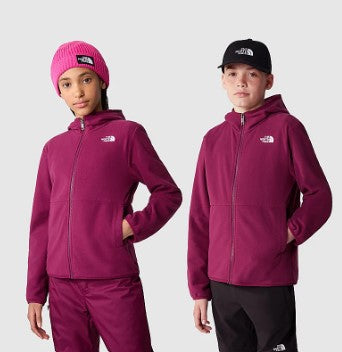 The North Face Teens Glacier Full Zip Hooded Jacket