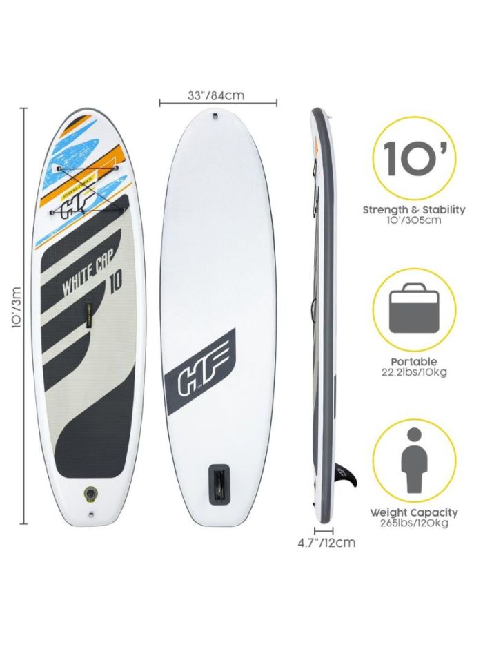 Bestway Hydro-Force Whie Cap 10ft Stand Up Paddle Board