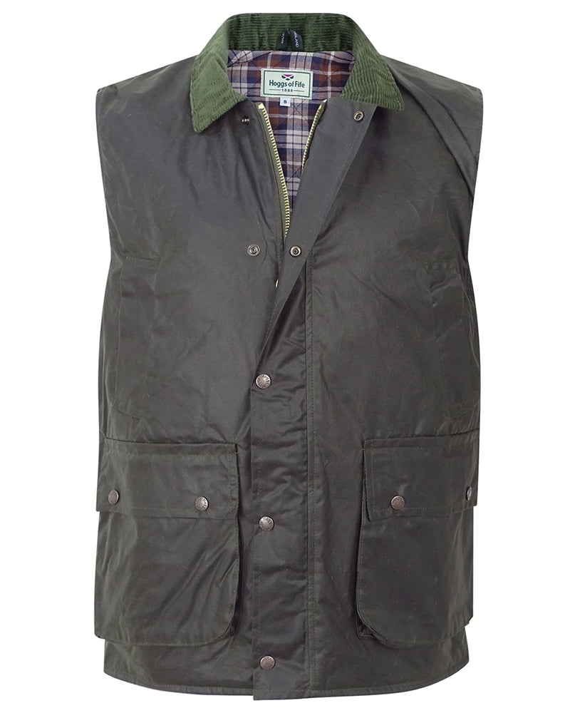 Hoggs Of Fife Padded Wax Waistcoat