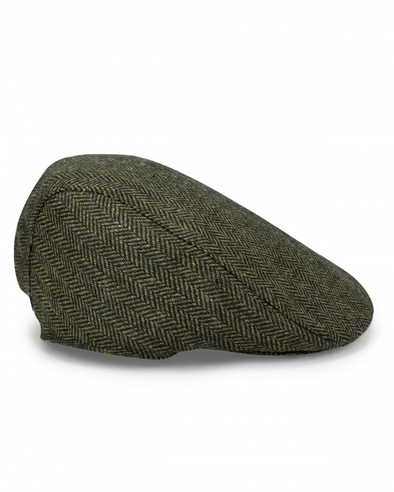 Hoggs Of Fife Herringbone Waterproof Tweed Cap