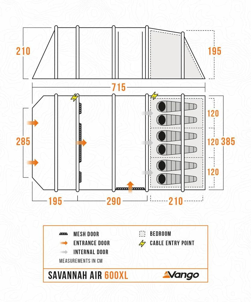 Vango Savannah Air 600XL Package