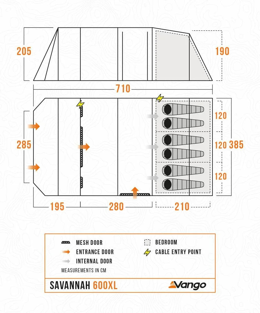 Vango Savannah 600 XL Package