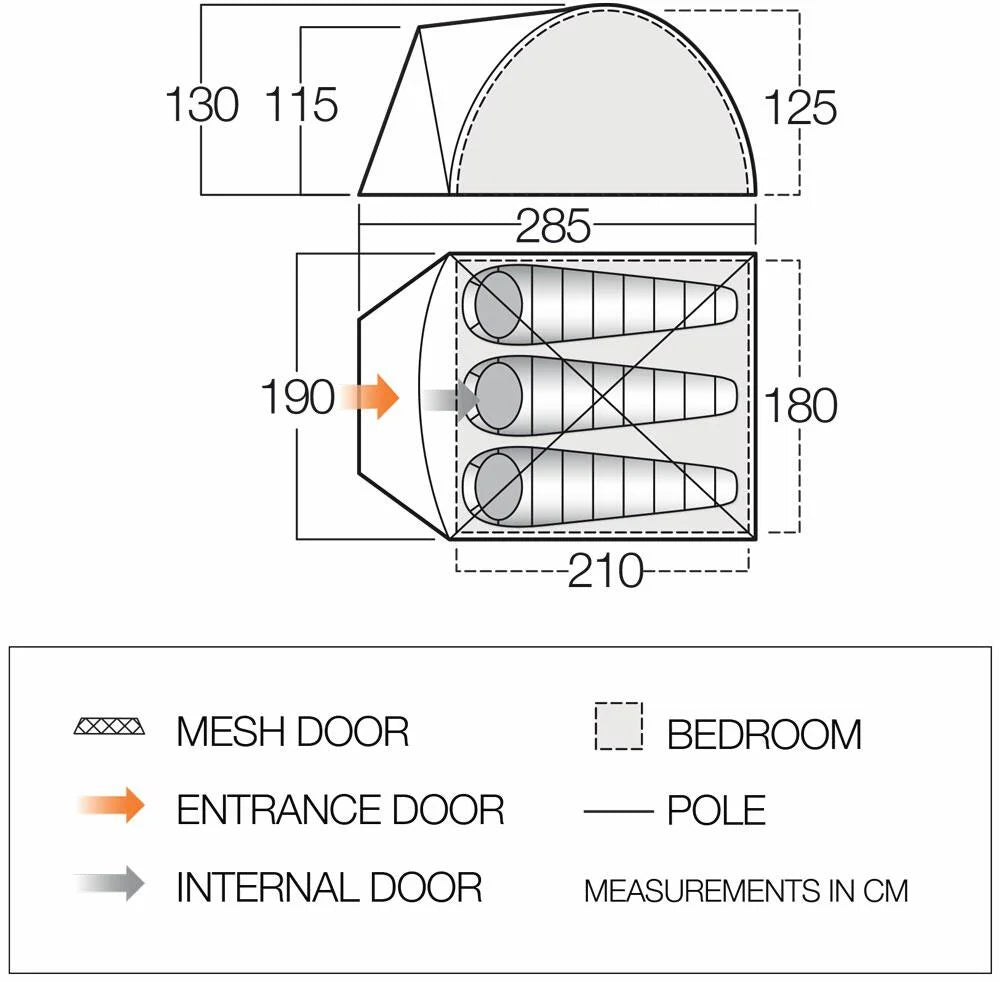 Vango Tay 300 3-Man Tent