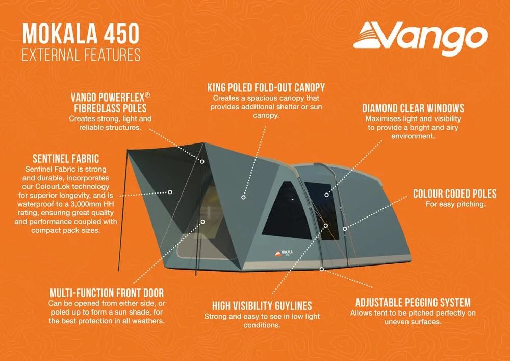 Vango Mokala 450 4-Man Tent