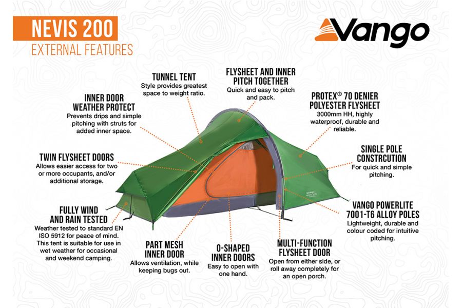 nevis 200 tent Vango Nevis 200 Tent