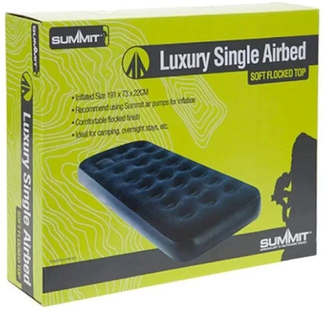 Summit Luxury Single Flocked Airbed