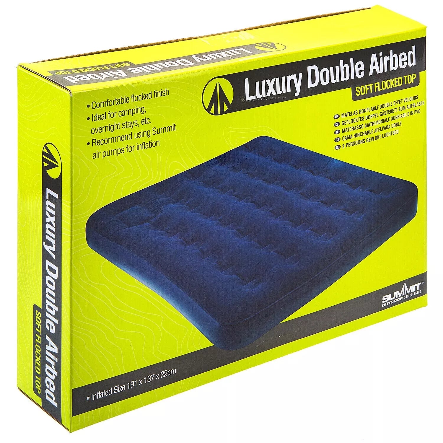 Summit Luxury Double Flocked Airbed