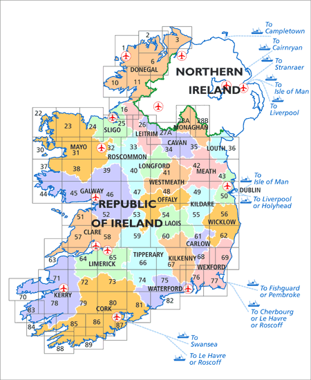 Ordnance Survey Ireland Map