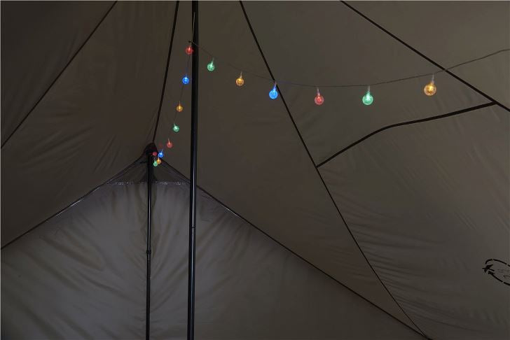 Easy Camp Globe Light Chain, Coloured