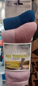 You added Silverpoint All Terrain Hiker Womens 2pk Socks to your cart.
