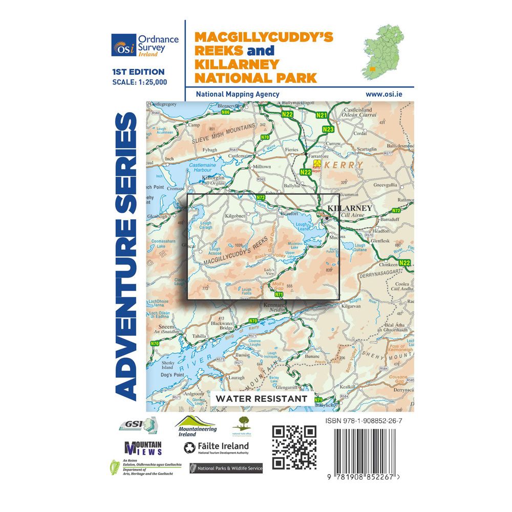 Ordnance Survey Ireland Adventure Series Maps