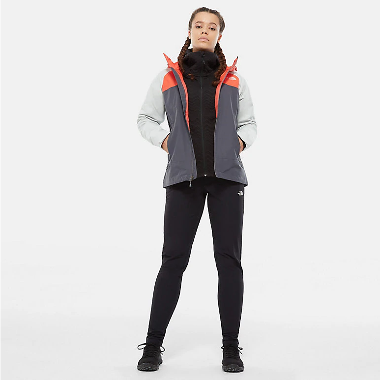 North face stratos discount jacket women's grey