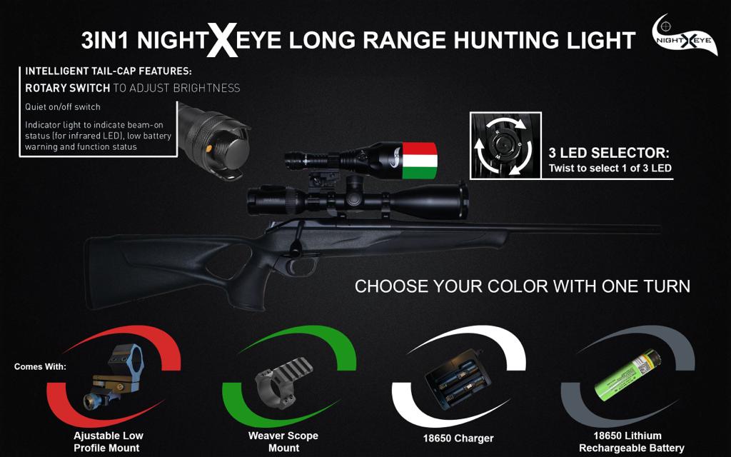 NightXEye 3 in One Hunting Light