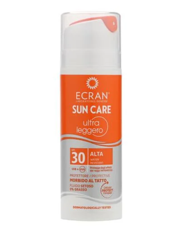 Ecran Ultralight Sun Cream SPF 30 Water Resistant